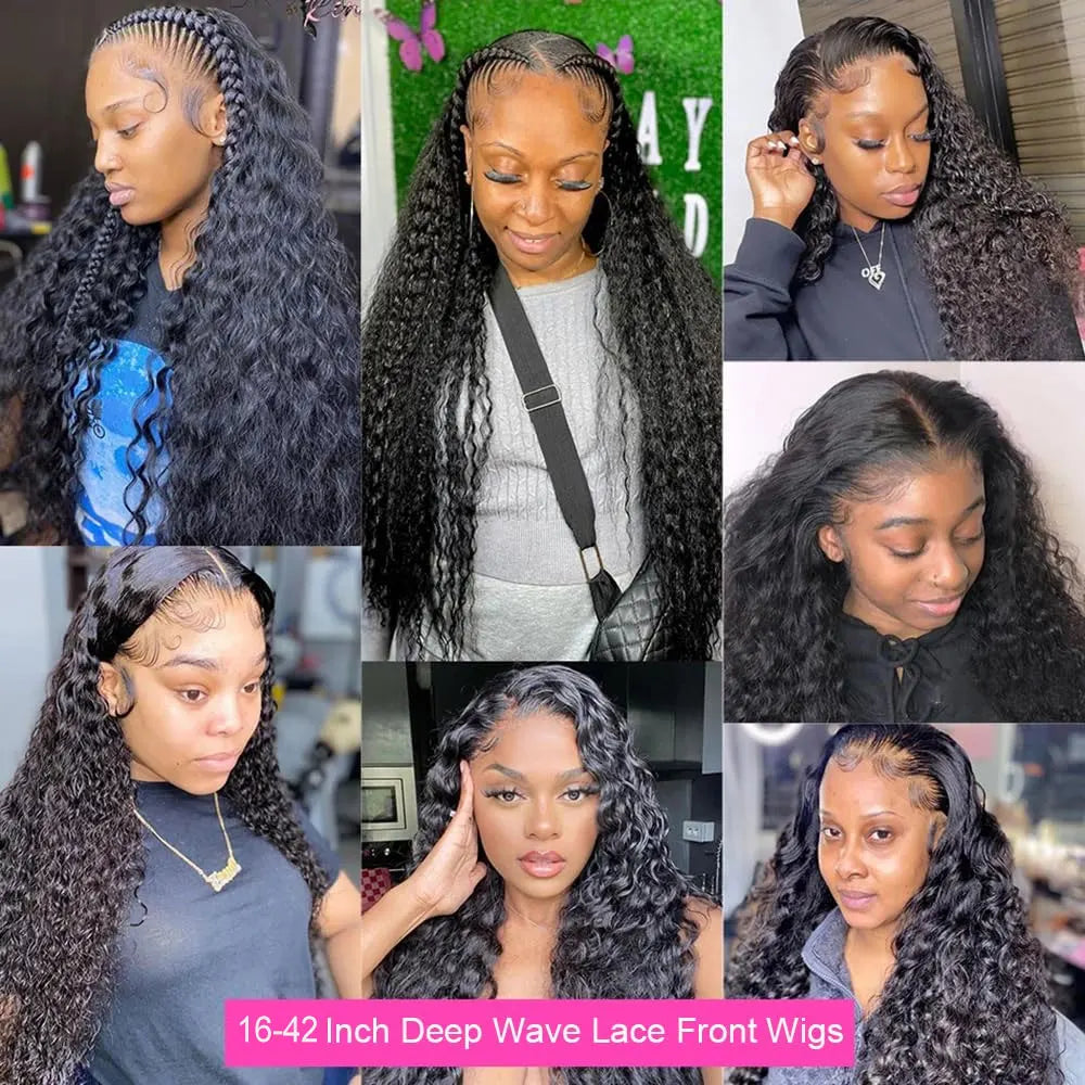 Deep Wave Lace Frontal Wig — Long Lengths