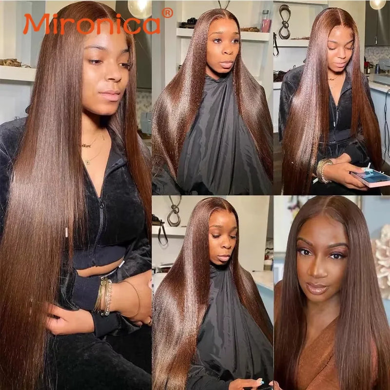 Chocolate Brown Straight Bundles