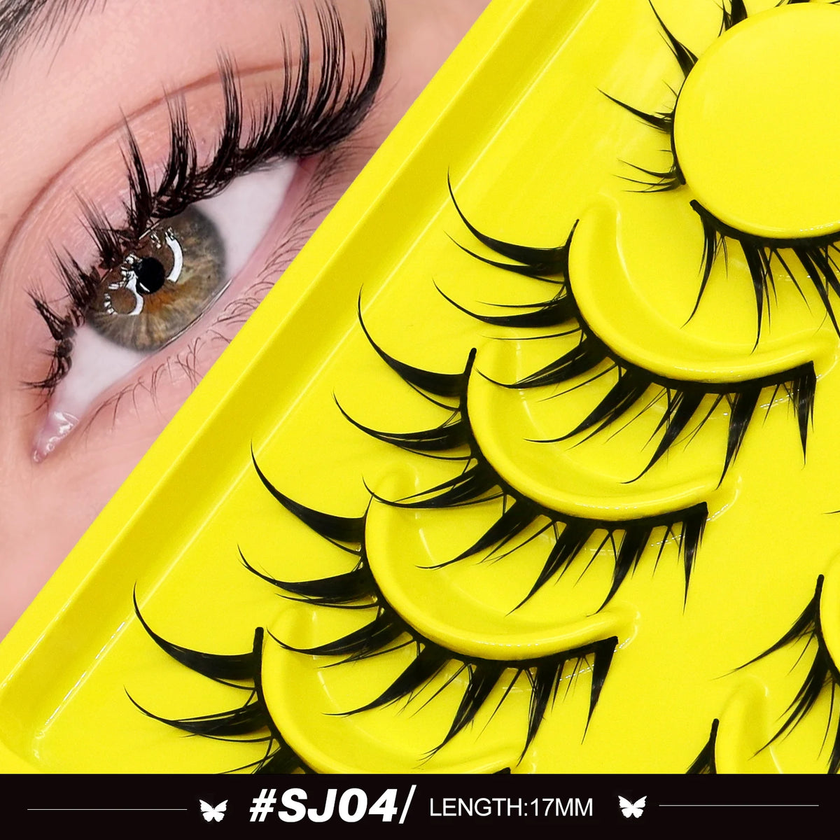 Manga Cat Eye Lashes — Wispy Spike