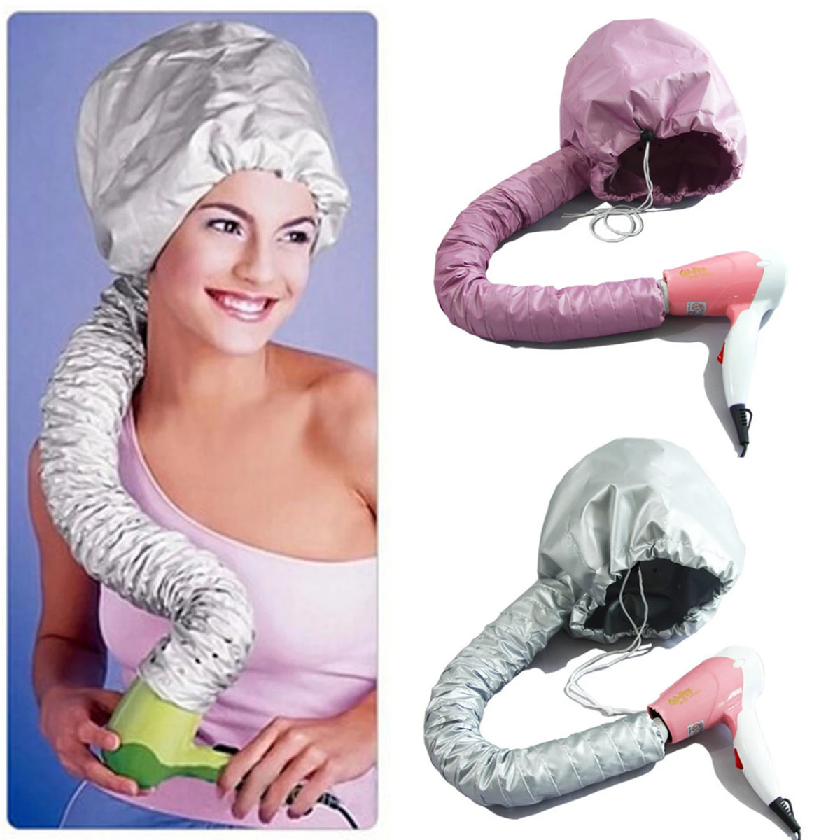 Hooded Hair Drying Cap