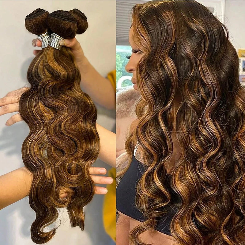 Highlight Ombre Body Wave Bundles
