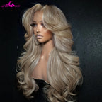 Ash Blonde Body Wave Wig — Milk Tea