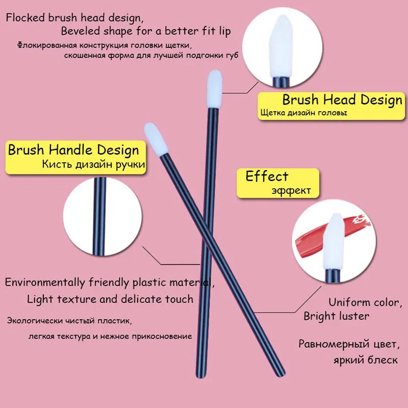 Lint-Free Lip Applicators — 100 Pack