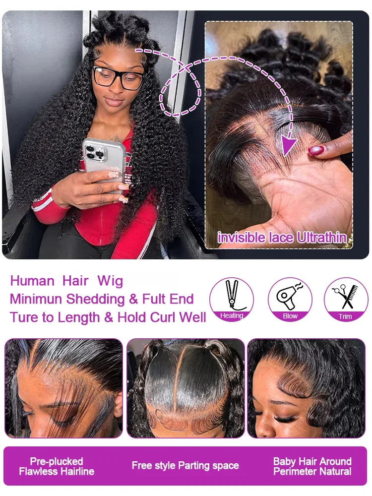Water Wave Lace Front Wig — 300% Density