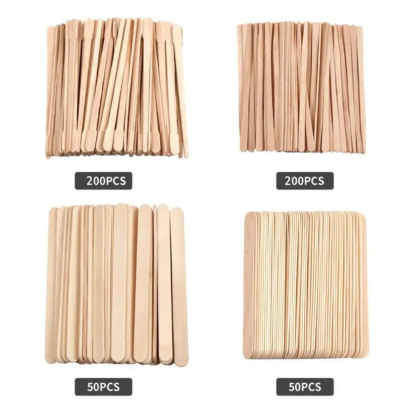 Wooden Waxing Spatulas — 500 Pack