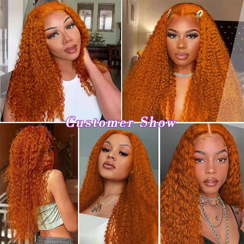 Ginger Water Wave Lace Front Wig