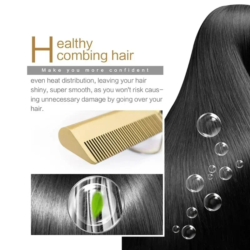 Heated Straightening Comb — Wet or Dry