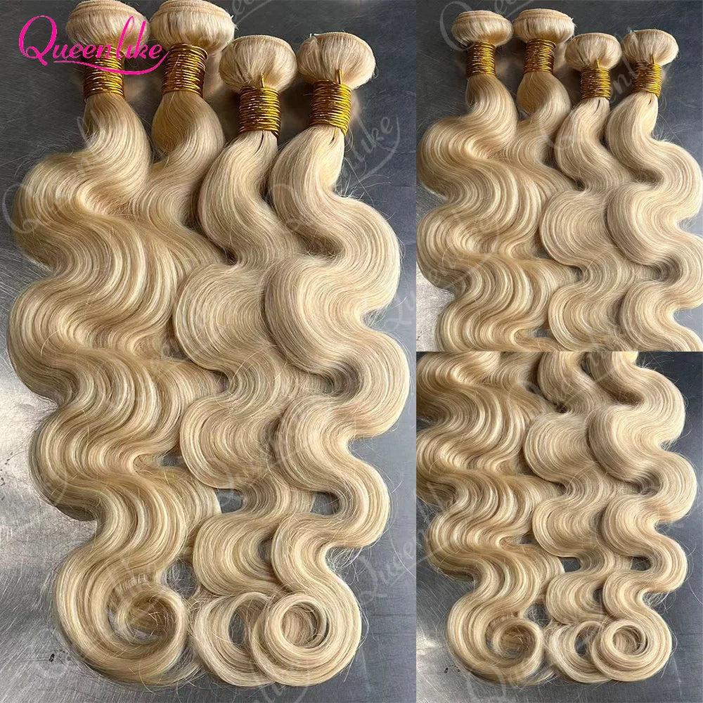 613 Blonde Body Wave Bundle Set — 100% Human Hair