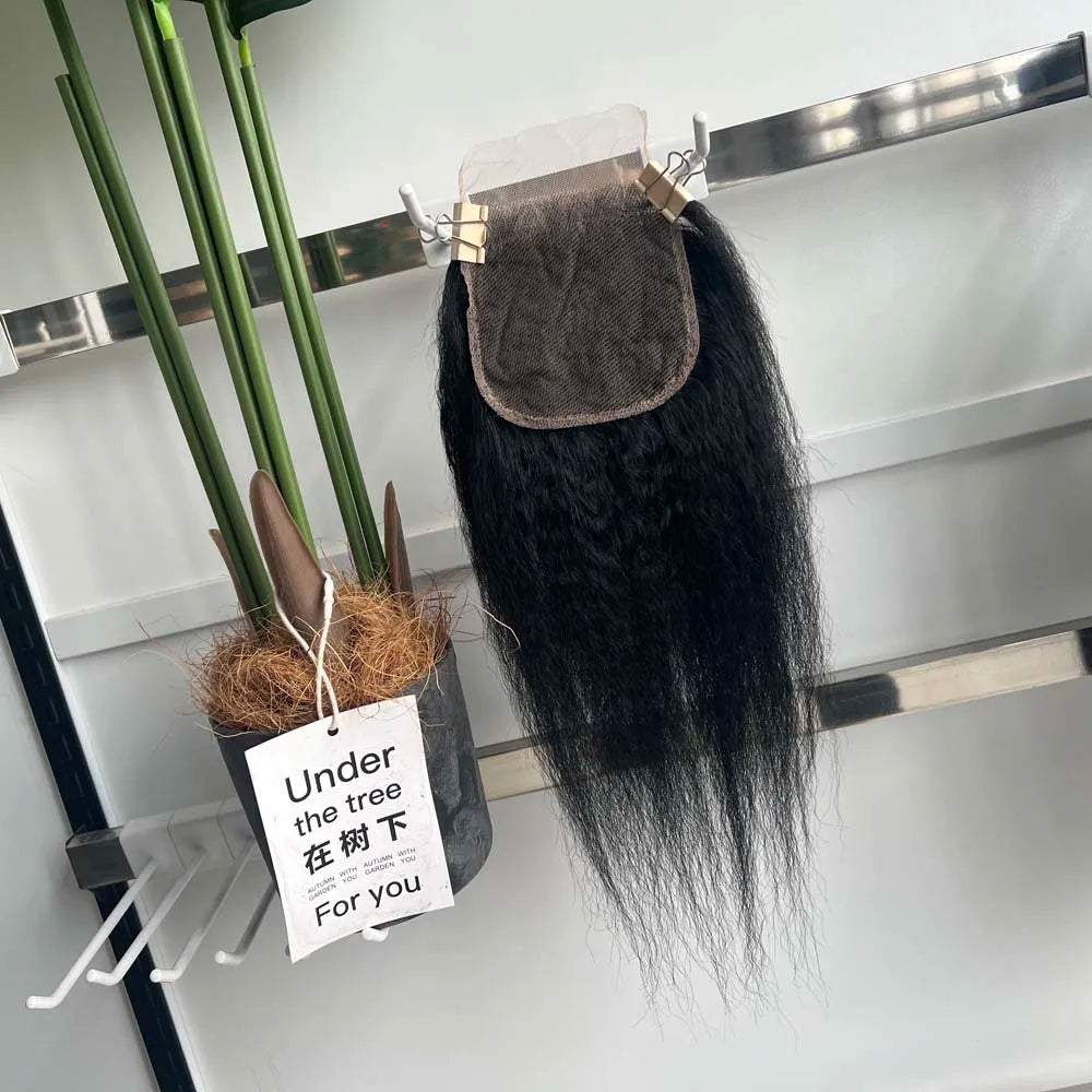Kinky Straight Bundle Set with HD Closure