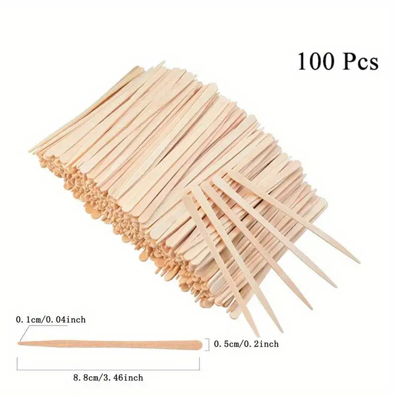 Wooden Waxing Spatulas — 500 Pack