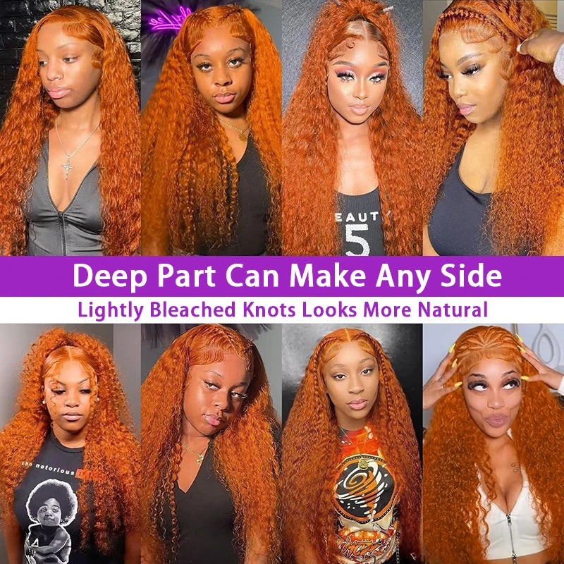 Ginger Water Wave Lace Front Wig