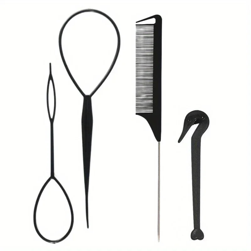 Braiding & Ponytail Tool Set — 4 Piece