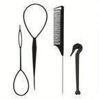 Braiding & Ponytail Tool Set — 4 Piece