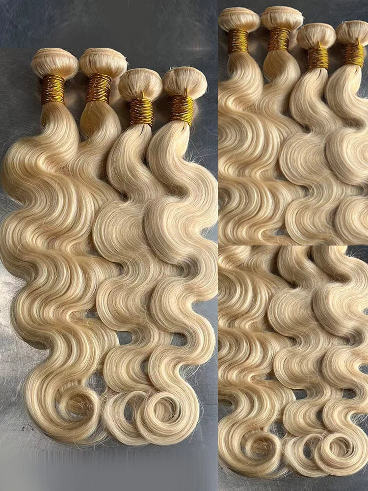 613 Blonde Body Wave Bundle Set — 100% Human Hair