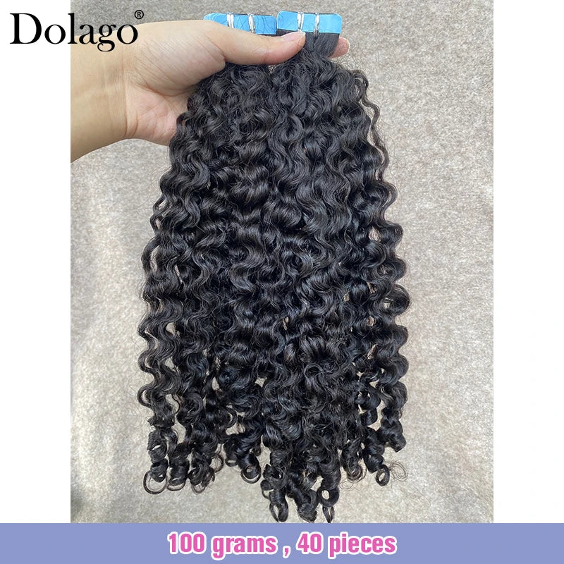 Burmese Curly Tape-In Extensions