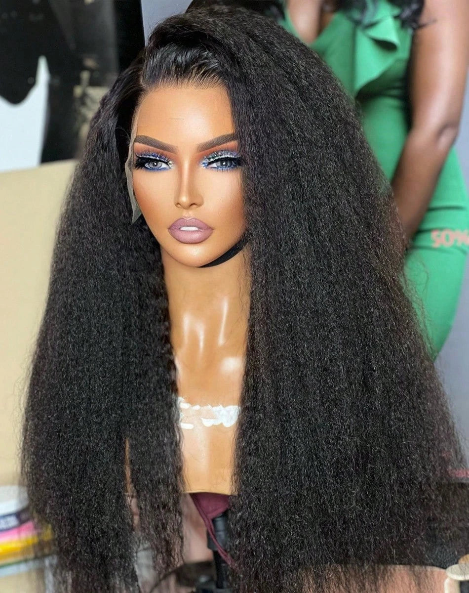 Kinky Straight Lace Front Wig — 250% Density