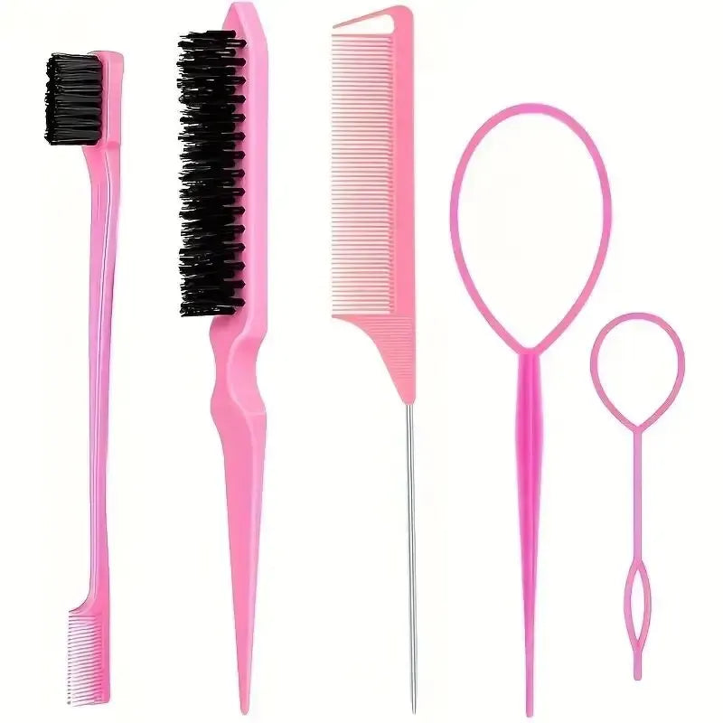 Styling Comb & Brush Set — 5 Piece