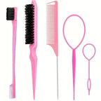 Styling Comb & Brush Set — 5 Piece