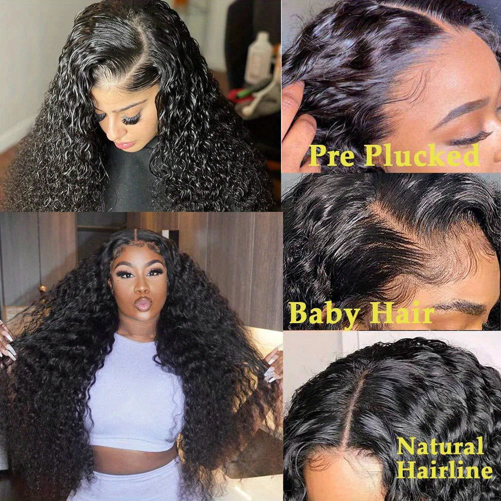 Deep Wave Lace Front Wig — 250% Density