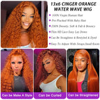 Ginger Water Wave Lace Front Wig
