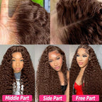 Chocolate Brown Deep Wave Wig — 250% Density